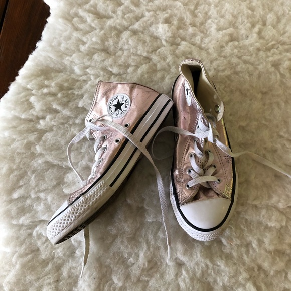 Converse Metallic Pink Converse Size 3 - Picture 2 of 5